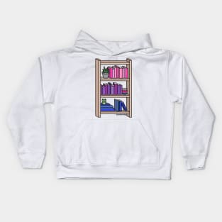 Bisexual Pride Bookcase Kids Hoodie